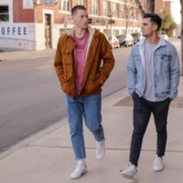 Image of Teens walking down the street